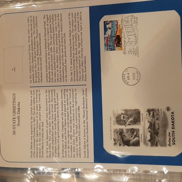 2002 official first day of issue state greetings 35 states - Picture 2 of 4